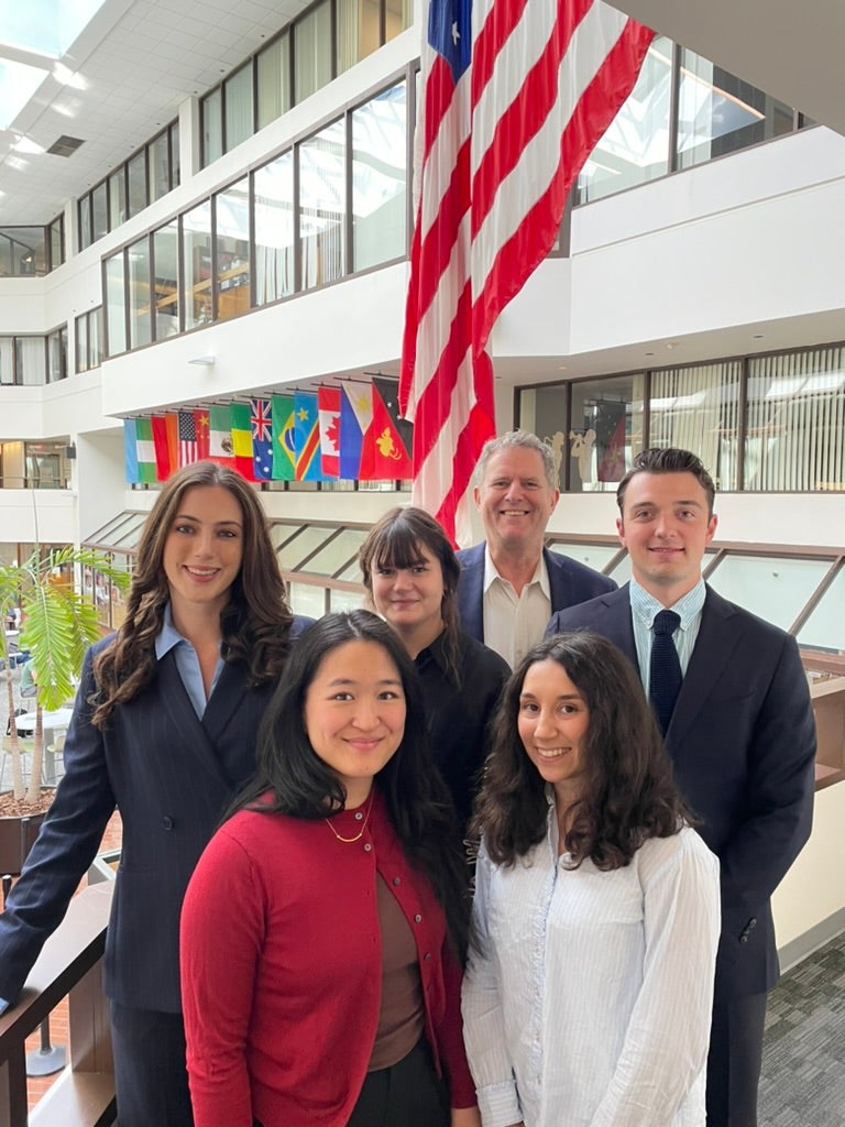 11th Cohort of Wallenberg fellows standing in the ICC Galleria.