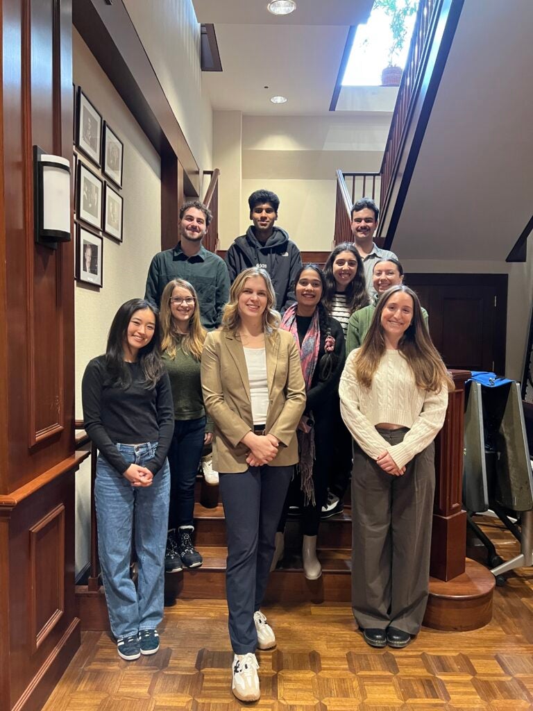 IBD students pose with IBD alumn Liz Kosobucki